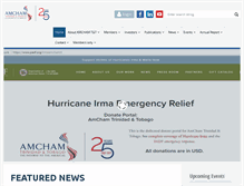 Tablet Screenshot of amchamtt.com